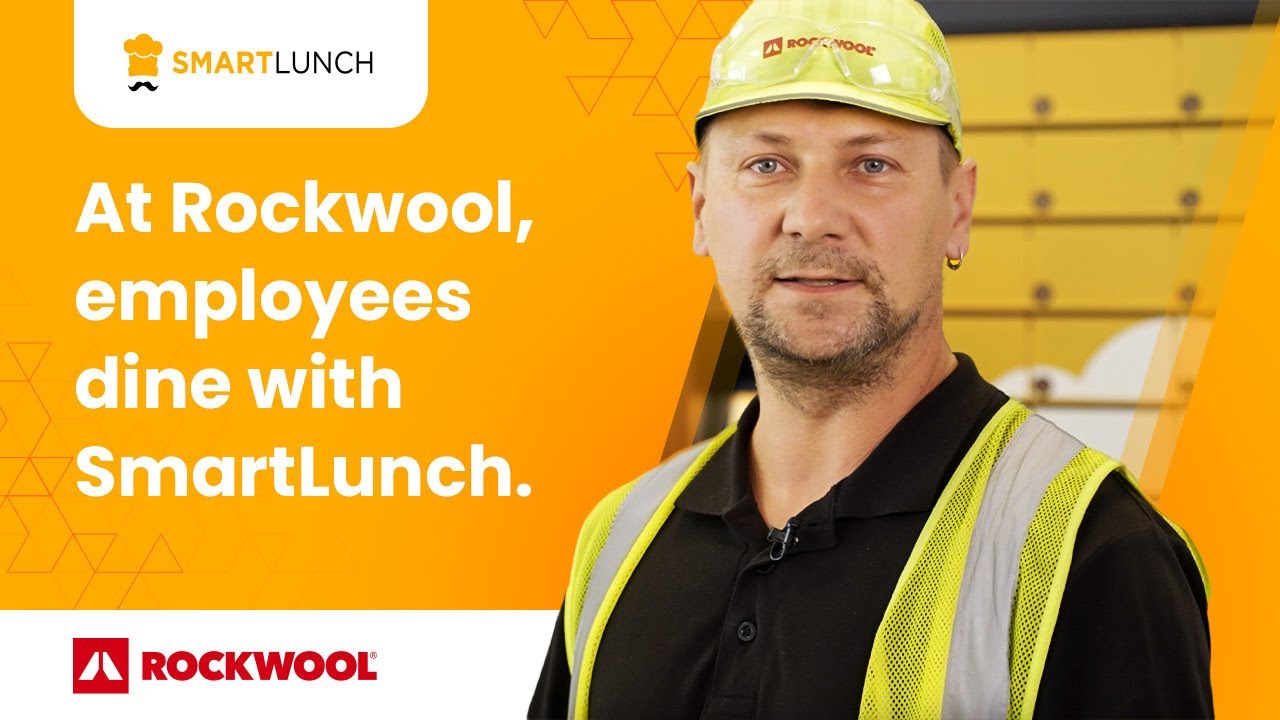 Záběr z videa o zavedení SmartLunch ve společnosti ROCKWOOL